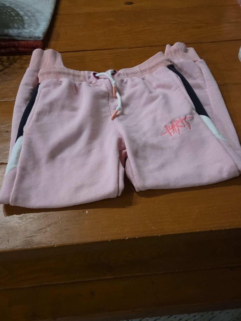 Dior Kids Pink Sweatpants with Contrasting Side Panels
